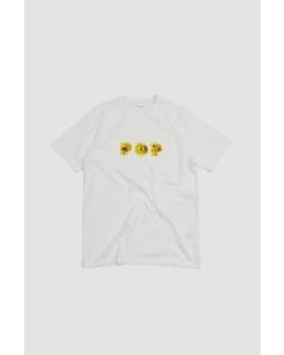 Pop Trading Co. Joost Swarte Logo T Shirt - Bianco