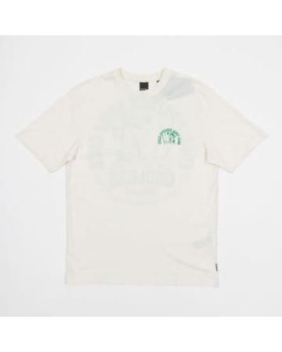 Only & Sons T-shirt du club surf uniquement et s fils en blanc