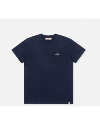 Revolution Melange Regular T Shirt - Blu