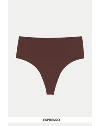 GIRLFRIEND COLLECTIVE High Rise Thong Bonded - Bianco