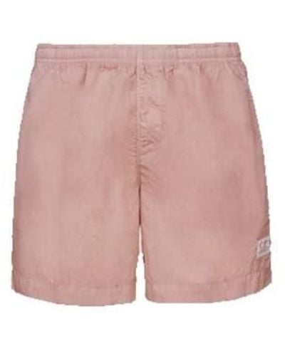 C.P. Company Cp Company Flatt Nylon Swin Shorts Pale - Rosa
