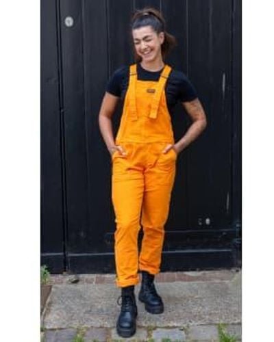 Run and Fly Highlighter Stretch Cord Dungarees - Blu