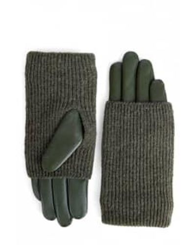 Markberg Helly glove en vert foncé