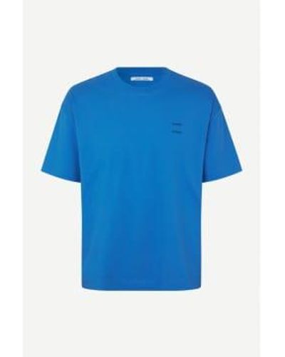 Samsøe & Samsøe Super Sonic 11415 Joel T Shirt - Blu