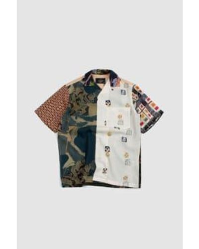 Portuguese Flannel Allgemeines Patchwork -Shirt - Mehrfarbig