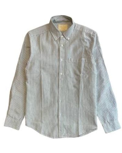 Portuguese Flannel Belavista Seersucker Stripe - Grigio