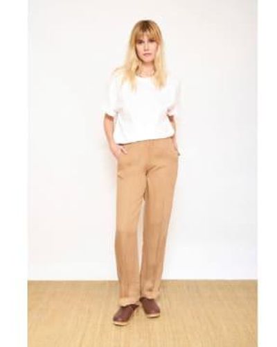 Mkt Studio Pisadar Loose Fit Trouser Sable 40 - White