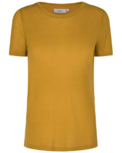 Minimum Dried Tobacco T-shirt Heidi - Yellow