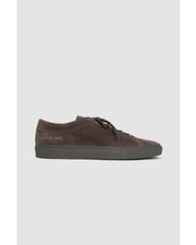 Common Projects Original Achilles In Suede Clay - Bianco