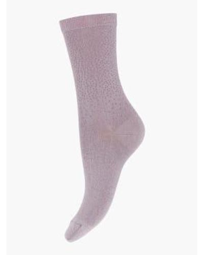 mpDenmark Tracey Ankle Socks Quail 1 - Viola