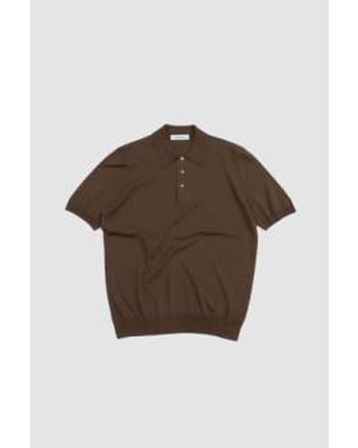 Gran Sasso Fresh Cotton Polo Shirt 50 - Brown