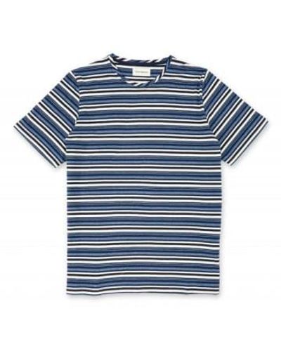 Oliver Spencer Camiseta conduit stripe farrell - Azul
