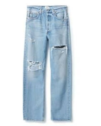 Citizens of Humanity Eva Chamberlain Relaxed Distressed Jeans - Blu