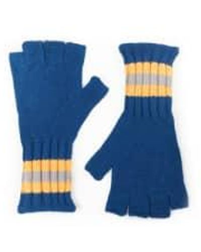 Roka Primrose Fingerless Gloves - Blu