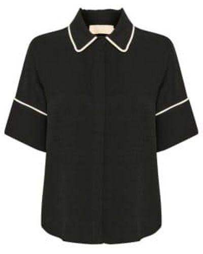 Soaked In Luxury Slguilia Shirt Ss - Black