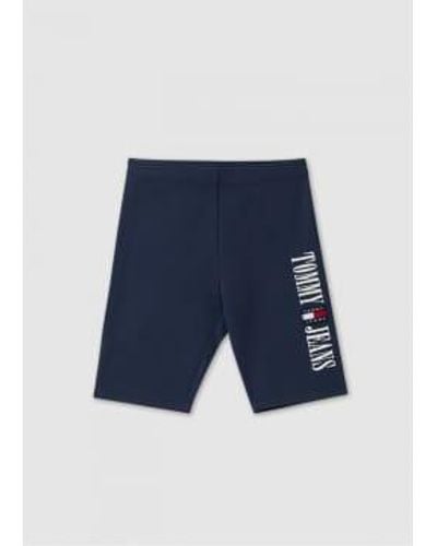 Tommy Hilfiger Womens cycle shorts in twilight - Blau