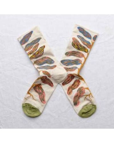 Bonne Maison Leaves Socks Lp101 - Metallizzato