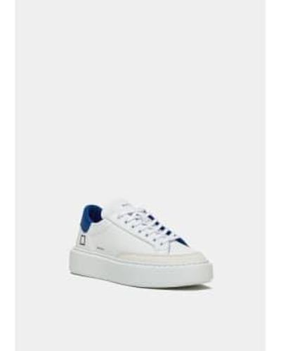 Date Date Sfera Stripe Sneakers Bluette - Bianco