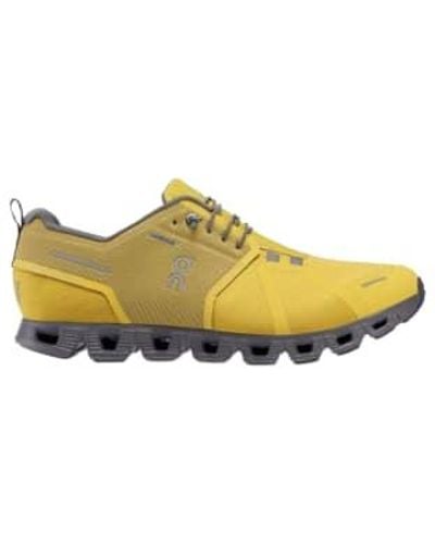 On Shoes Cloud 5 Waterproof Shoes Mustard / Rock 42 - Yellow