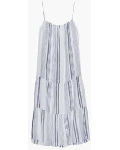 Rails Adora Linen Dress Dresden Stripe - Blu