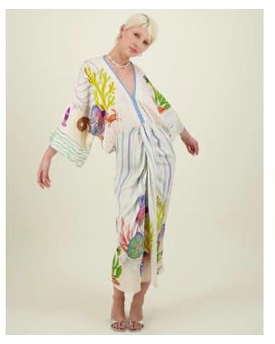 ME 369 Vestido Sophia Kimono - Multicolor