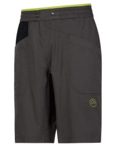 La Sportiva Bleauser Men's /lime Punch Shorts L - Grey