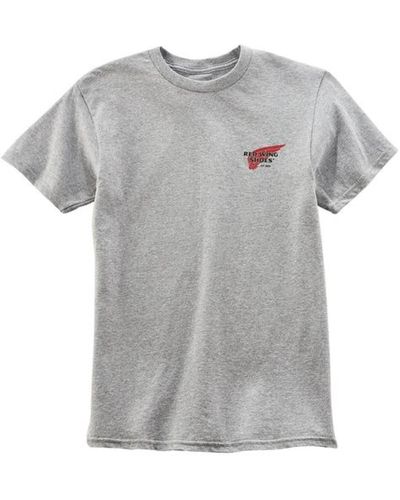 Red Wing Heritage Logo T Shirt Light Grey