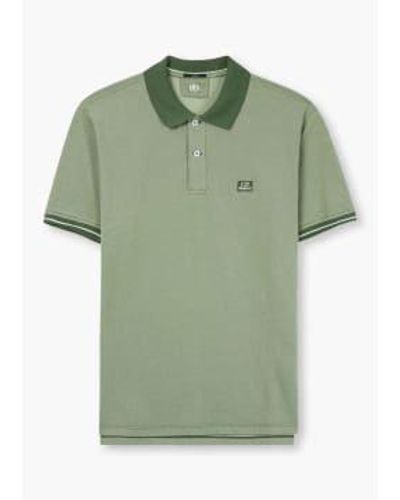 C.P. Company S Tacting Piquet Polo Shirt - Green