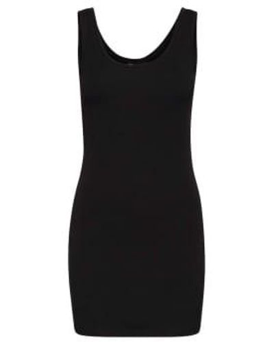 B.Young Pamila Long Jersey Vest Top - Black