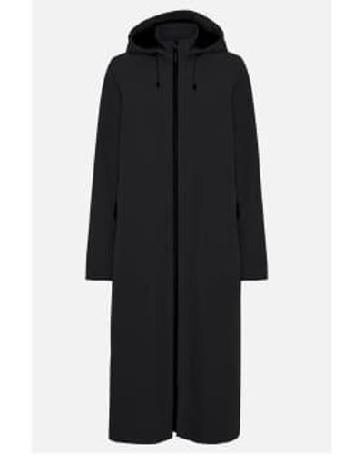 Ilse Jacobsen Full Length Fleece Lined Raincoat 34 - Nero