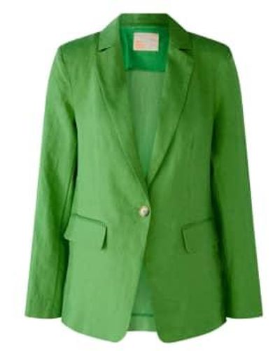 Ouí Linen Jacket Uk 8 - Green