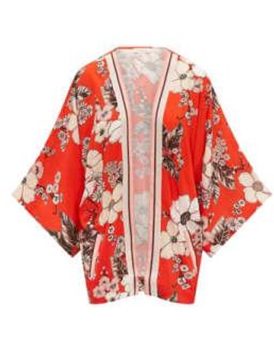 Nooki Design Bloom retro kimono - Rojo