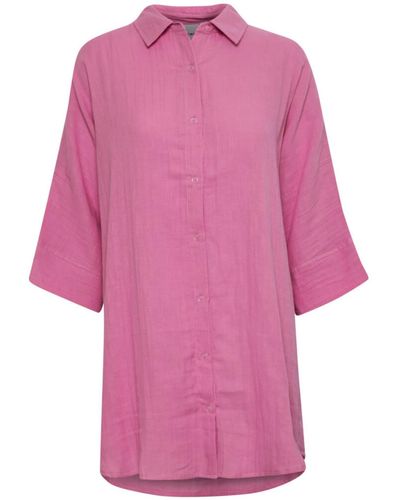 Ichi Foxa Beach Shirt-super Pink-20118734