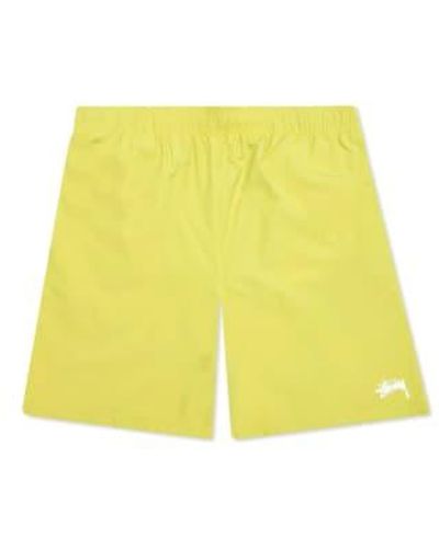 Stussy Stock Water Shorts L - Yellow