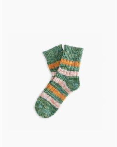 Thunders Love Island Stripe Socks Paris - Green