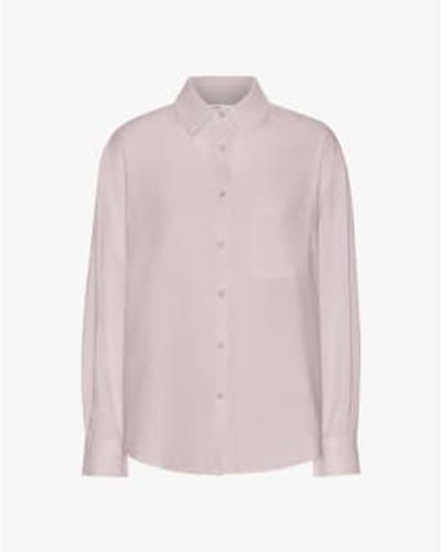 COLORFUL STANDARD Organic Oversized Shirt Faded - Rosa