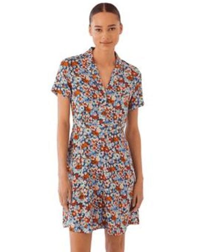 Nice Things Poolside Garden Print Dress From - Multicolore
