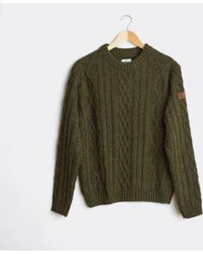Basati Est Aran Sweater Xl - Green