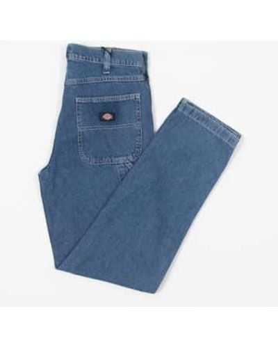 Dickies Classic Garyville Carpenter Denim Pants 36w/32l - Blue