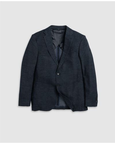 Rodd & Gunn Midnight Cotton And Wool Haldon Blend Button Jacket - Blue
