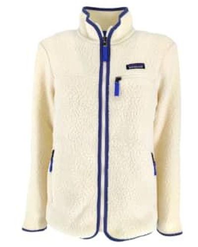 Patagonia Maglia Retro Pile Fleece Donna - Bianco