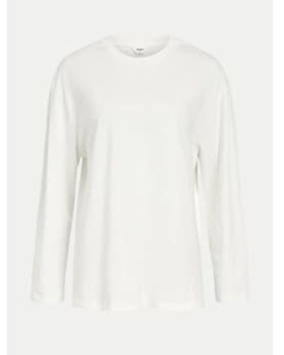 Object Gima L/s Oversized Top Cloud Dancer S - White