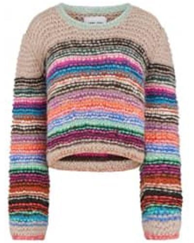 DAWNxDARE Sassie Stripe Sweater - Bianco