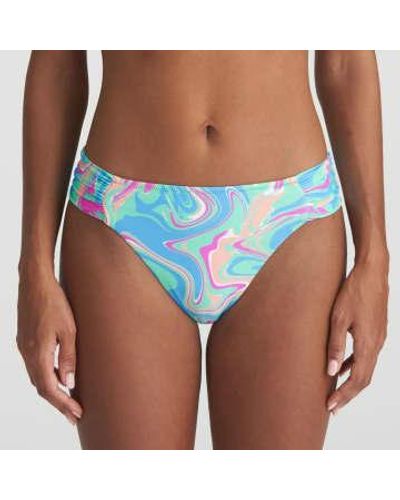 Marie Jo Arubani Rio Bikini Botton In Ocean Swirl - Blu