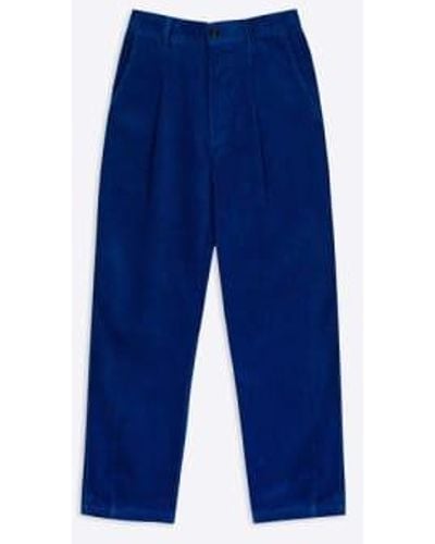 Lowie Cobalt Corduroy Easy Trousers M - Blue
