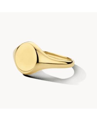 Blush Lingerie 14k gelbgold signet ring - Mettallic