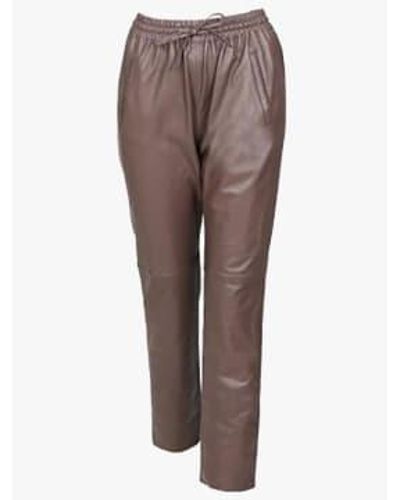 Oakwood Gift Leather sweatpants Xl - Brown