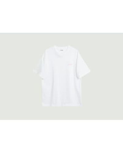 Soulland Balder Patch T-Shirt - Weiß