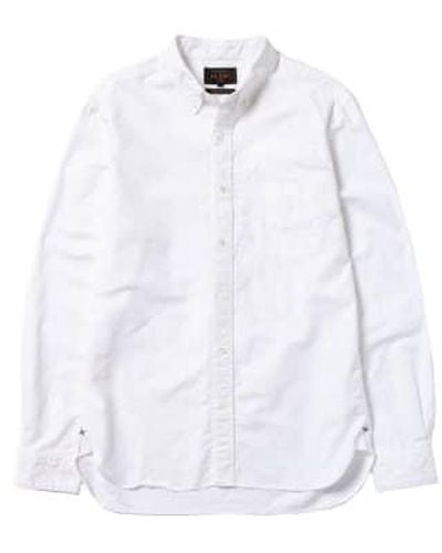 Beams Plus B.d. chemise oxford blanc