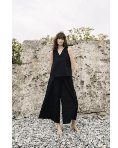 Beaumont Organic Pantalones negros mazu - Metálico